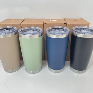 Personalised 20oz Insulated Tumbler | Custom Name Travel Mug, Stainless Steel Coffee Cup