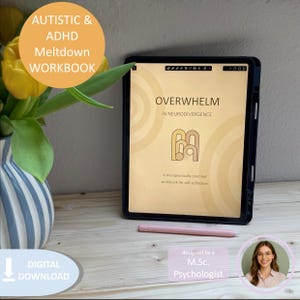 Digital Workbook | Neurodivergent Metldown | Therapeutically Oriented | CBT | Autism | ADHD | Therapy Tools | Self-Reflection