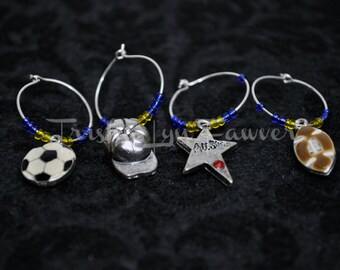 Sports Wine Charms