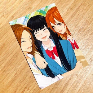 Kimi Ni Todoke Art Print | 5 x 7 &#39;&#39; | Vibrant Matte Cardstock Print | Shoujo Anime Gift | Kawaii Decor
