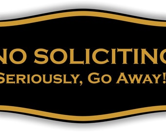 Go away sign | Etsy