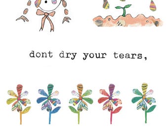 Sympathy Post Card / Wall Art