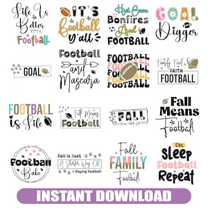 Fußball SVG Bundle / Fußball SVG / Cut File / Cricut / Clip Art / Kommerzielle Nutzung / Fußball Mama SVG / Fußball Sprüche Zitate