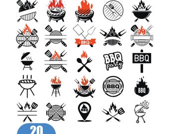 Barbeque SVG Bundle, BBQ Svg Bundle, BBQ Svg, Grilling Svg, Kitchen Svg, Bbq Cut Files , Bbq Clipart, Grilling Clipart, Food Svg