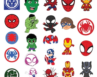 Spiderman Svg Bundle, Spiderman Svg, Spiderman Clipart, Spiderman Silhouette, Superhero Svg, Baby Spiderman Svg Cut files pdf png svg