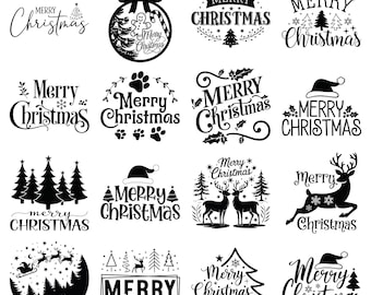 Kerst Svg, Merry Christmas Svg, kerstversieringen svg, winter svg, kerst gezegde Svg, Merry Christmas tekst Svg, Cricut & silhouet