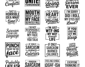 Funny Svg Bundle, Sarcasm Svg Bundle, Sarcastic Bundle Svg, Sarcastic Svg Bundle, Sarcastic Sayings Svg Bundle, Sarcastic Quotes Svg, Png