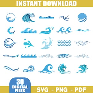 Wave svg bundle, Water waves svg, Ocean waves svg, Drop svg, Tidal waves svg, Nautical svg, Ocean life svg, Wave cut files