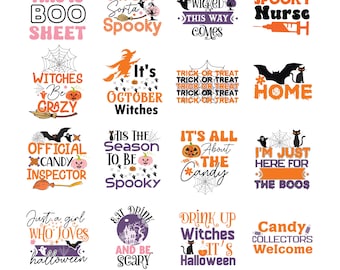 Halloween SVG Bundle, Halloween Character SVG Pack , Halloween Svg Files pour Cricut, Halloween Svg Cut Files, Halloween Clipart , pumpkin