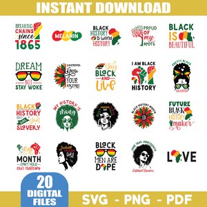 Bundle Juneteenth PNG SVG, mois de l'histoire des Noirs, célébrer 1865, nous sommes l'histoire des Noirs, roi noir nutrition svg, svg 1865, célébrer Juneteenth