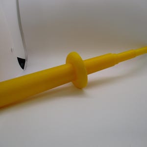 3D Printed Yellow Collapsible Sword