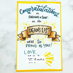 Tarjeta de felicitación por correo postal escrita a mano con su mensaje personalizado Felicitaciones