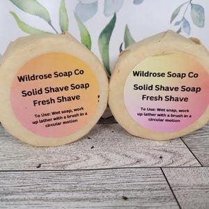 Creamy Solid Shave Soap Bar