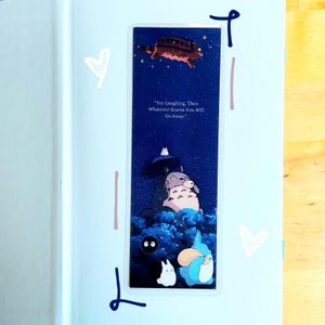 My Neighbor Totoro Anime Bookmark: Japanese Animation Art, Book Lover Gift image 4