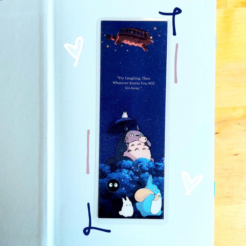 My Neighbor Totoro Anime Bookmark: Japanese Animation Art, Book Lover Gift image 4