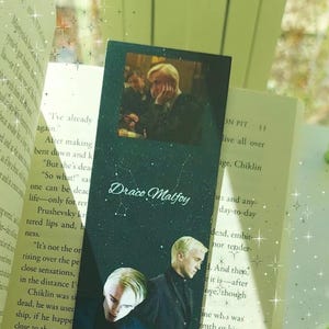 Draco Malfoy bokmärke | Tillbehör till filmkaraktär | Present till bokälskare | Bokklubbsgåva
