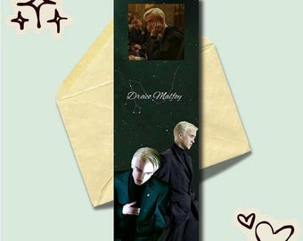 Draco Malfoy Bookmark | Movie Character Accessory | Book Lover Present | Book Club Favor