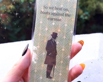 The Great Gatsby Bookmark | F. Scott Fitzgerald | Classic Lit | Bookclub Favors