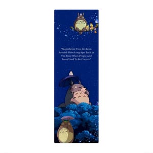 My Neighbor Totoro Anime Bookmark: Japanese Animation Art, Book Lover Gift image 7