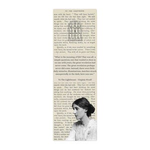 Bladwijzer Virginia Woolf | Klassiek literatuurcadeau | Citaat van beroemde auteur | Literaire vintage bladwijzer | Leesaccessoire | Boekenliefhebber