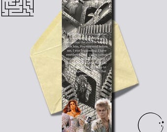 Labyrinth Inspired Bookmark | Fantasy Film Gift | Retro Movie Accessory | Book Club Favor | Book Lover