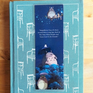 My Neighbor Totoro Anime Bookmark: Japanese Animation Art, Book Lover Gift image 5