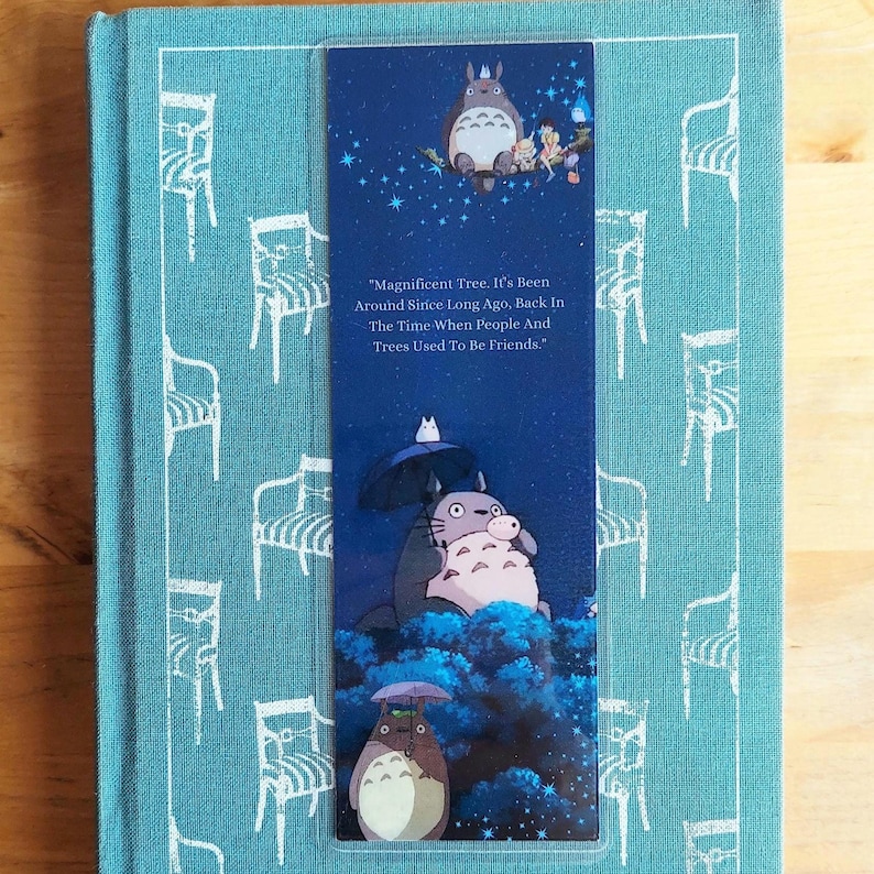 My Neighbor Totoro Anime Bookmark: Japanese Animation Art, Book Lover Gift image 5