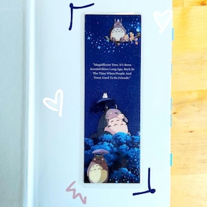 My Neighbor Totoro Anime Bookmark: Japanese Animation Art, Book Lover Gift image 3