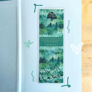 Segnalibro di Ralph Waldo Emerson: Regalo di letteratura classica plastificato immagine 4