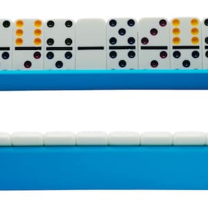 Porta Domino / Supporto per domino colorato e personalizzato, perfetto per bambini ed adulti, aiuta a tenere le tessere in ordine