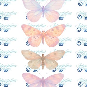 Pink Pastel Butterflies – Digital Download Printable