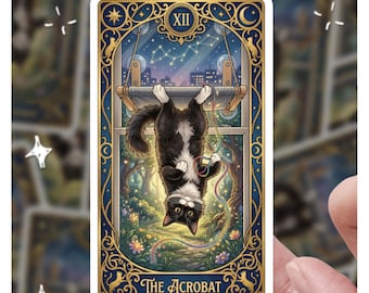 The Acrobat Tarotkarte, Katzenaufkleber