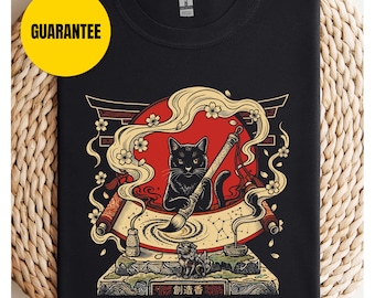 Schriftrolle Katze Cooles lustiges Katzen T-Shirt - Unisex Softstyle T-Shirt, lustiges süßes Katzen T-Shirt, Katzenliebhaber Geschenk, Katzenmutter Shirt, Katzenpapa T-Shirt