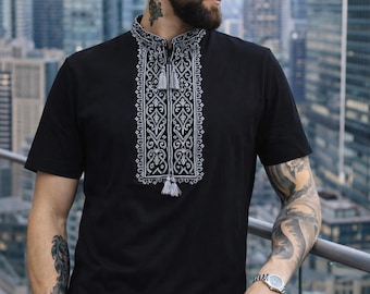 S-3XL Ukrainian T-Shirt Vyshyvanka For Men with Embroidery - 5 Colors