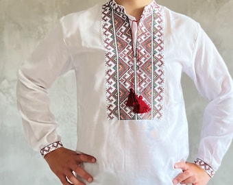 XS-5XL Embriodered Ukrainian Sorochka Shirt, Vyshyvanka for Men, Folk Vyshyvanka for Men, Modern Ukrainian Shirt