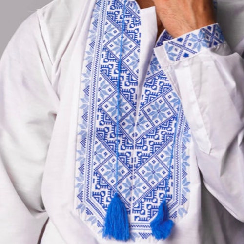 XS5XL Men's Embriodered Sorochka Shirt Ukrainian Shirt Etsy