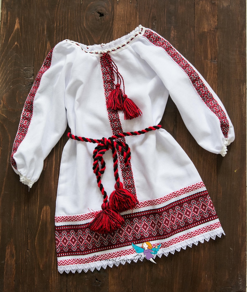 Baby Girl Christening Set With Dress and Kryzhmo Ukrainian Etsy