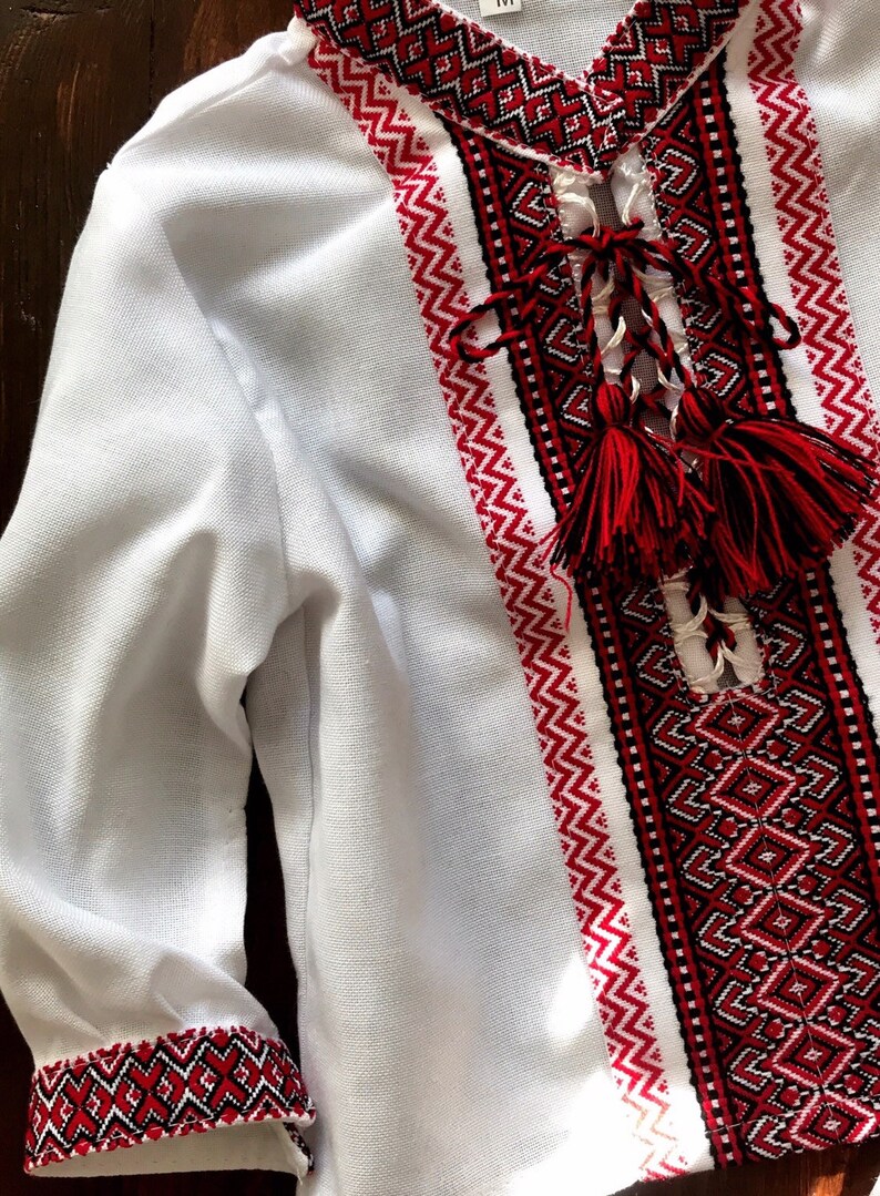Ukrainian Baby Boy Baptism Set Embroidered Ukrainian Outfit Etsy