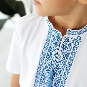 2-12YO Ukrainian Boys T-Shirt Embroidery, Vyshyvanka for Boys, Embroidered Boy T-Shirt, Traditional Vishivanka T-Shirt Boys