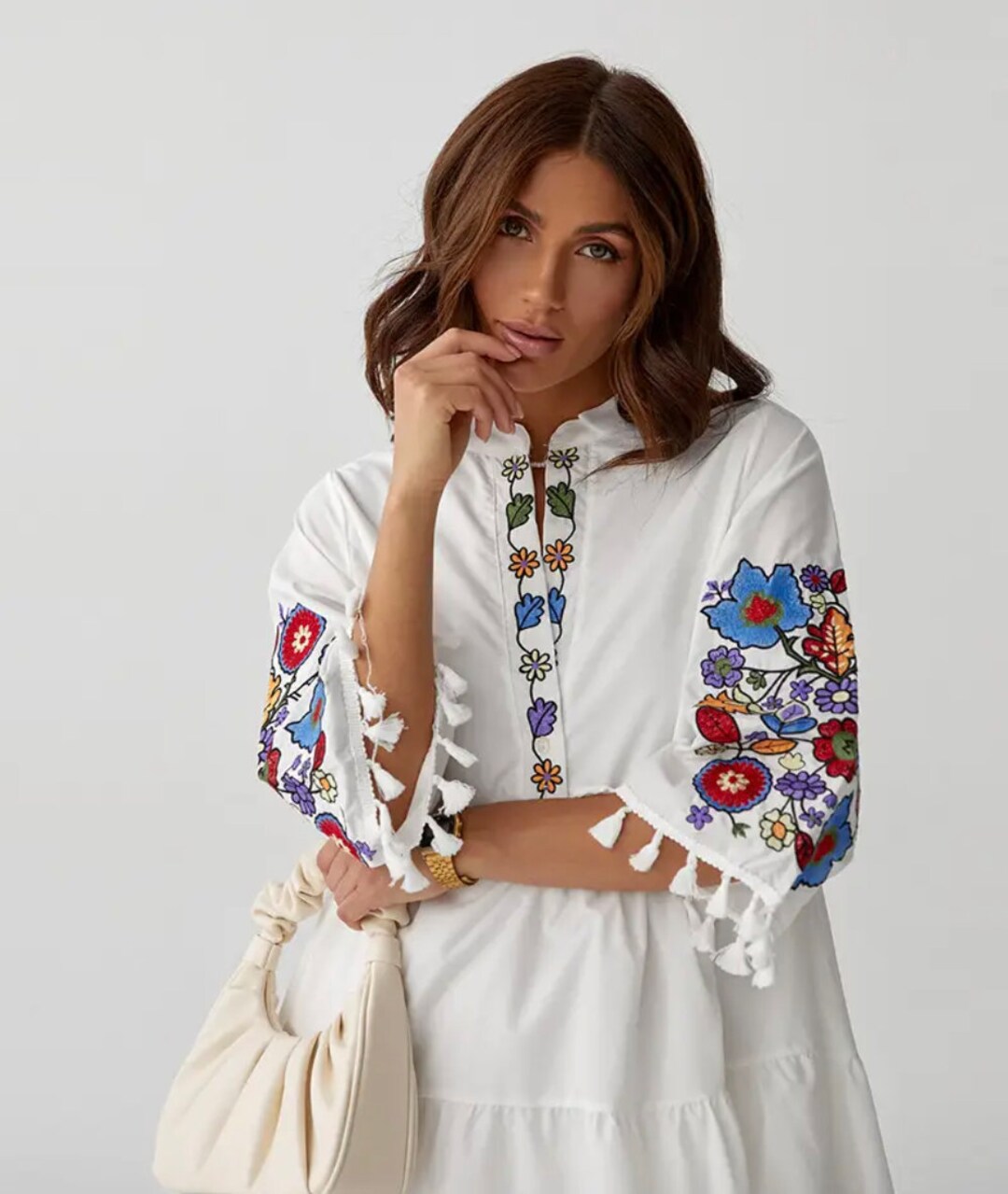 Folk Art Mini Dress