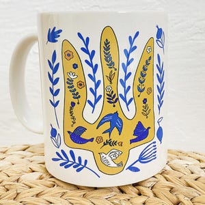 Tazza con stampa artistica ucraina – Celebra l'arte ucraina moderna ad ogni sorso, souvenir regalo ucraino - 6 design