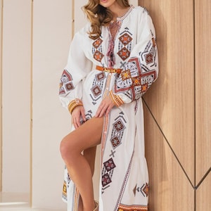 scandinavian embroidered dress Embroidered Swedish Dress