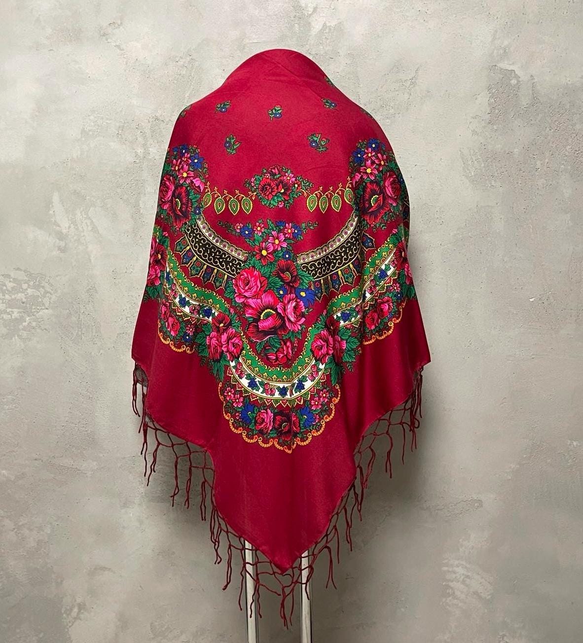 【完売】venica Scallop embroidery scarf 47