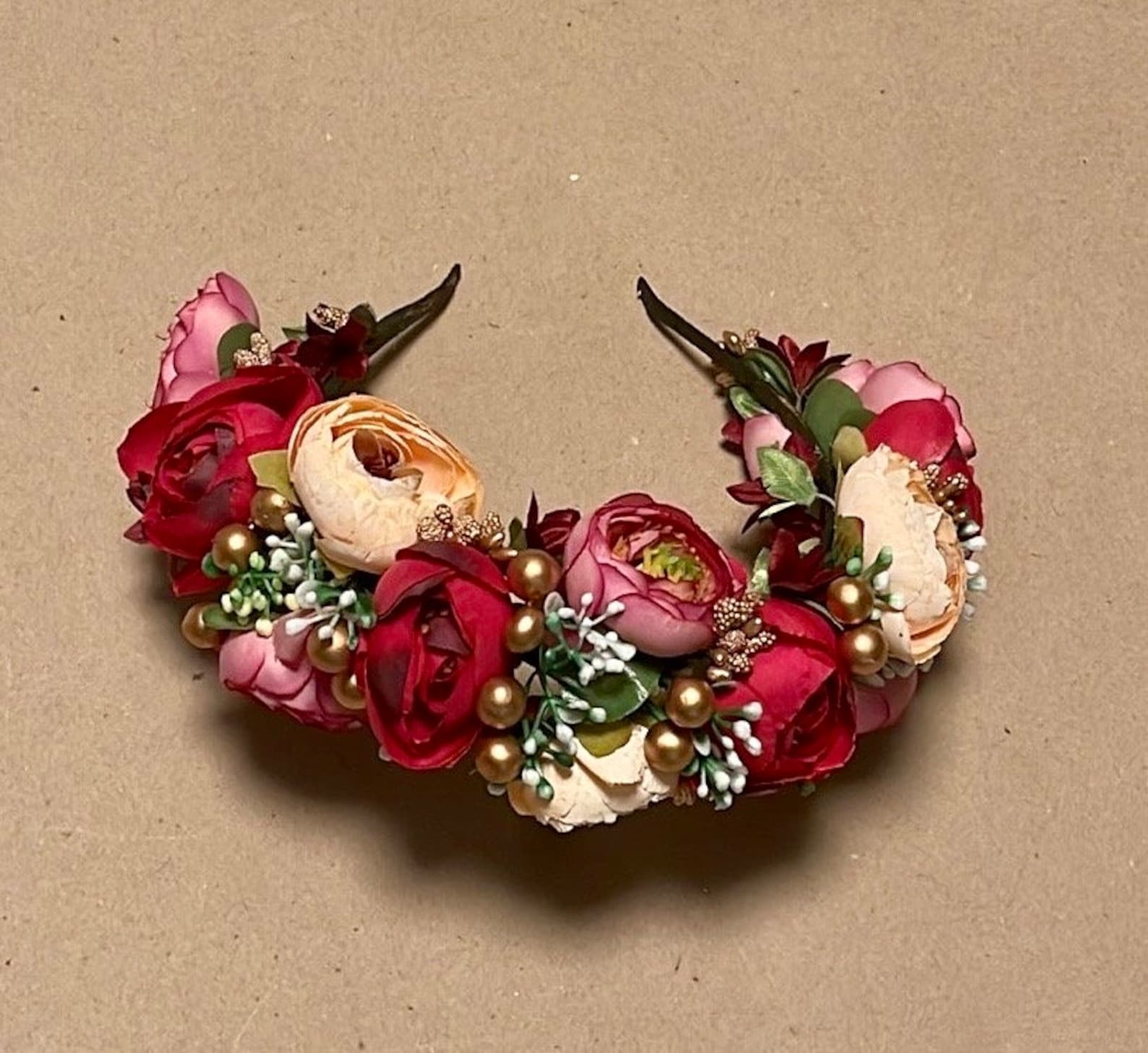 Luxury Flower Ukrainian Floral Crown Ukrainian Headband Etsy