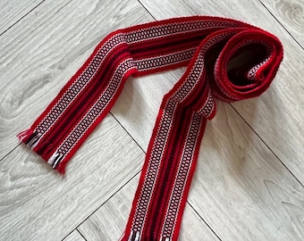 Red Krayka, Kushak, Ukrainian belt for Sharovary