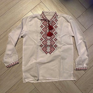 for a boy :2-12 years vishyvanka \u0421hildren embroidered Ukrainian shirt sorochka