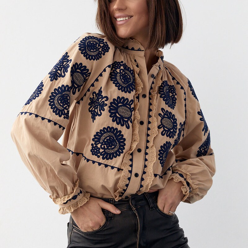 Embroidered Buttoned Shirt main image 0