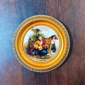 Souvenir Wall Plate Cossack Mamay Ukrainian Decorative Hanging Plate, Ceramic Wall Decor Plate