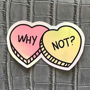 Adesivo olografico Why Not Candy Heart - Caramella, Decalcomania, Arcobaleno