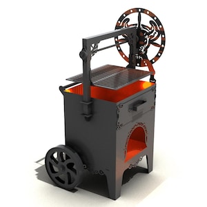 Grill Santa Maria. Kompletny zestaw rysunków. Plik DXF//PDF/JPG/ do cięcia plazmowego, laserowego